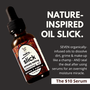 Nature-inspired oil slick. Seven organically-infused oils to dissolve dirt, grime and makeup like a champ. Seal the deal after using serums for an overnight moisture miracle mask. 