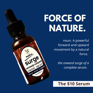 SURGE facial serum by The $10 Serum may be the only serum you will ever need. Find out for yourself. 
